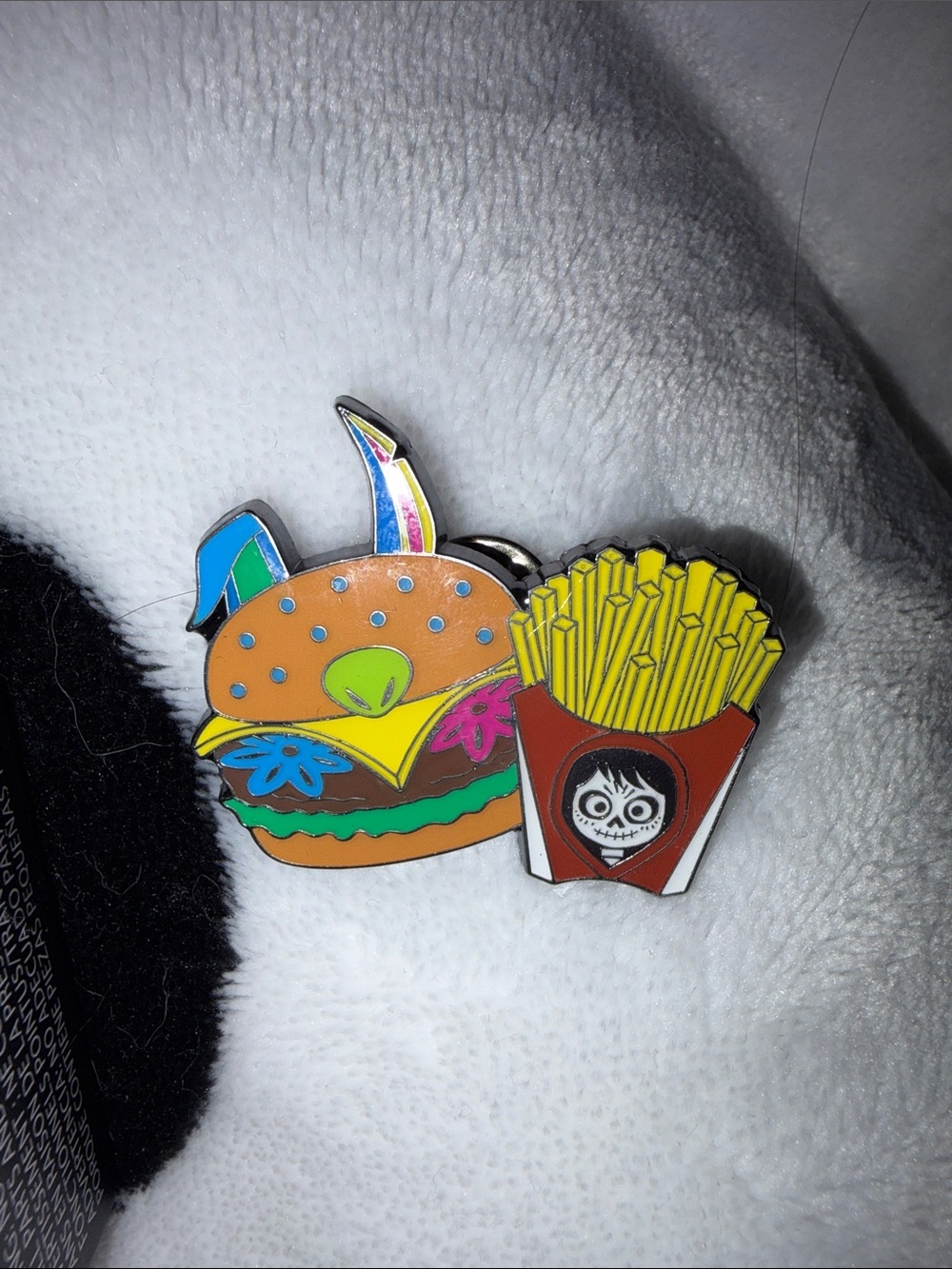 Pixar loungefly coco burger and fries Disney on